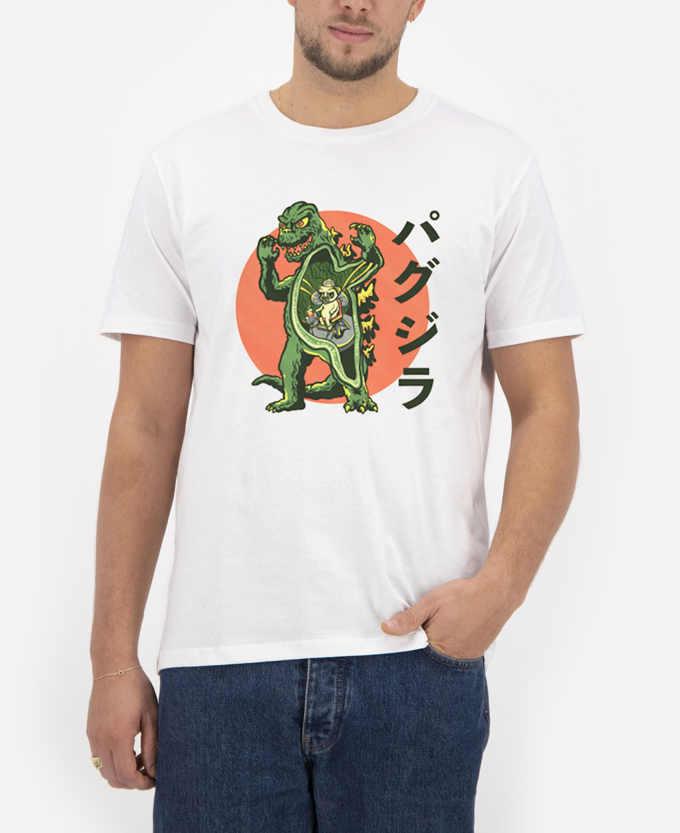Pugzilla-T-Shirt-For-Women-And-Men-S-3XL Pugzilla-T-Shirt-For-Women-And-Men-S-3XL