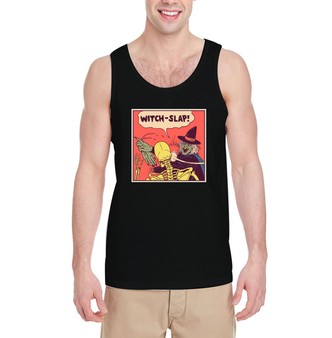 Witch-Slap-Black-Tank-Top-For-Women-And-Men-S-3XL