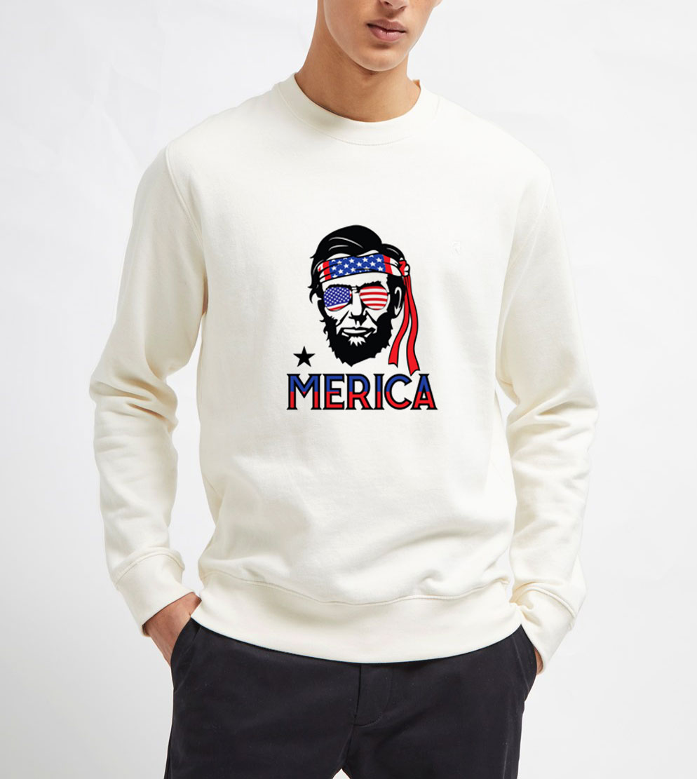 Abraham-Lincoln-Merica-Sweatshirt Abraham-Lincoln-Merica-Sweatshirt