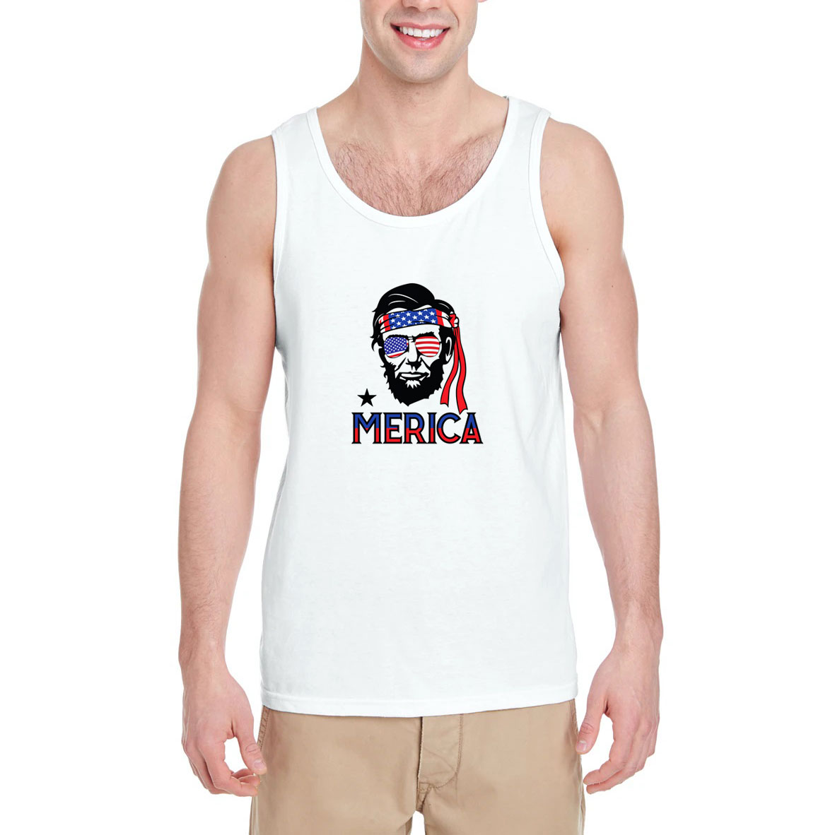 Abraham-Lincoln-Merica-Tank-Top Abraham-Lincoln-Merica-Tank-Top