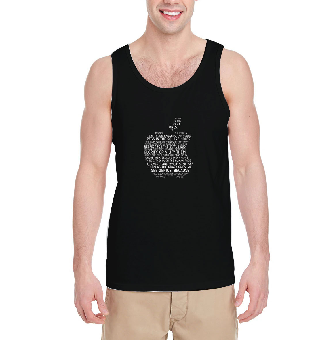 Apple-Typography-Tank-Top-For-Women-And-Men-S-3XL Apple-Typography-Tank-Top-For-Women-And-Men-S-3XL