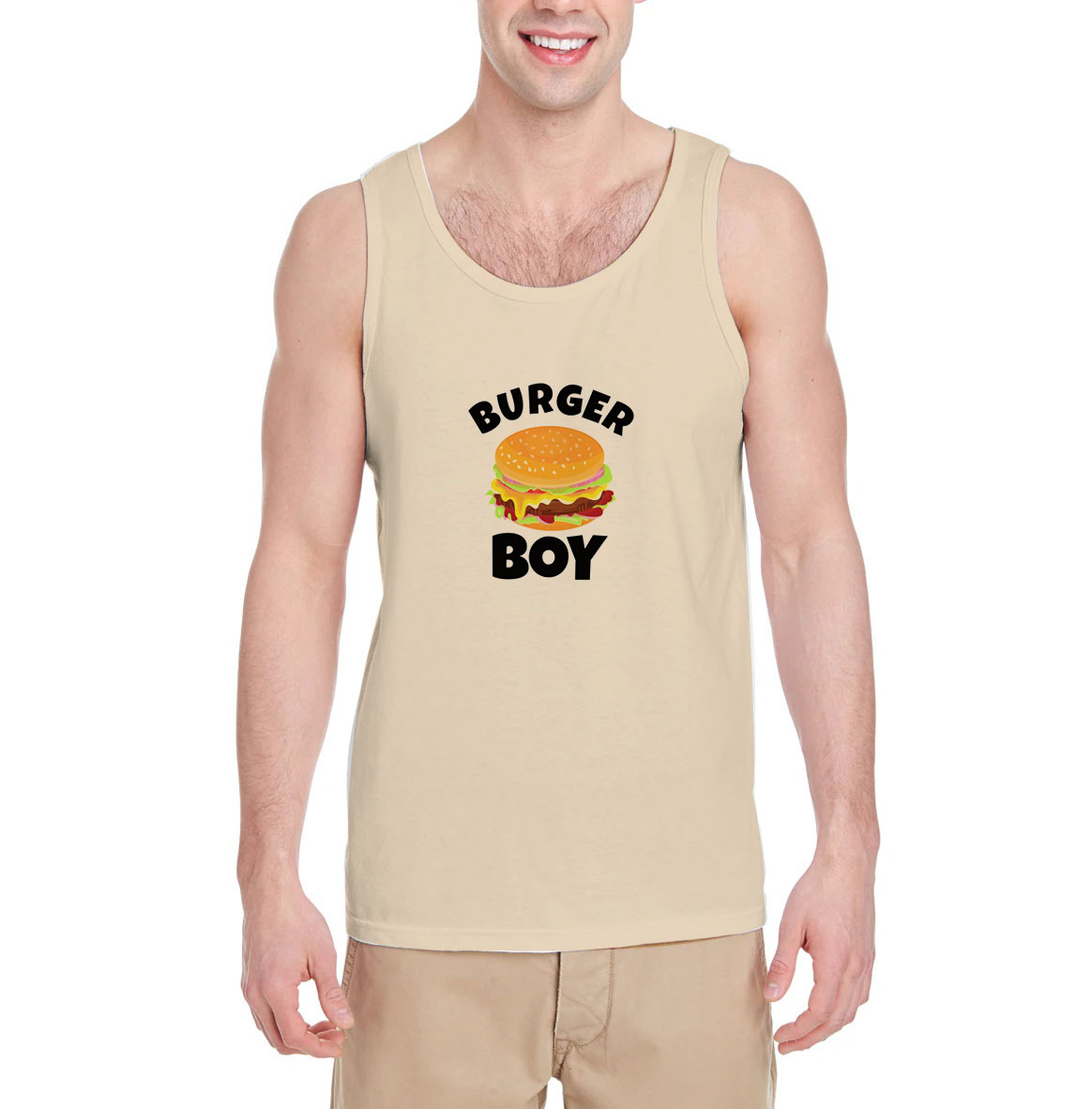 Burger-Boy-Tank-Top-For-Women-And-Men-S-3XL Burger-Boy-Tank-Top-For-Women-And-Men-S-3XL