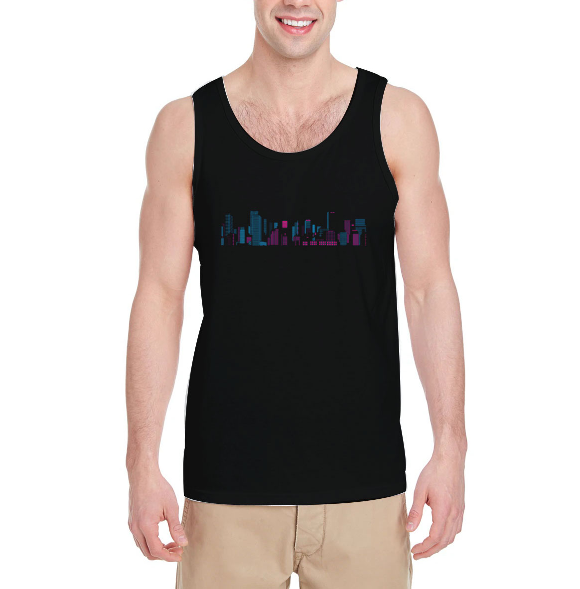City-Lights-Tank-Top-For-Women-And-Men-S-3XL City-Lights-Tank-Top-For-Women-And-Men-S-3XL