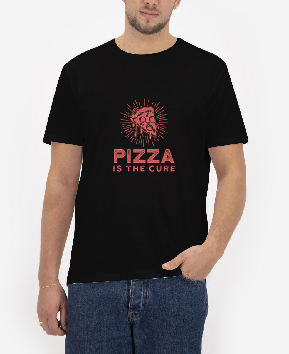 Pizza-Is-The-Cure-T-Shirt-For-Women-And-Men-S-3XL Pizza-Is-The-Cure-T-Shirt-For-Women-And-Men-S-3XL