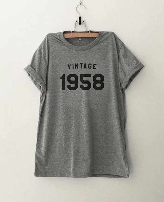 60th birthday gift for mom women 1958 birthday Tshirt