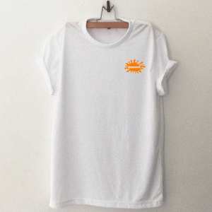 About Nickelodeon Orange Text Tshirt