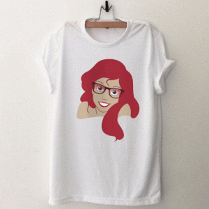 Ariel Hipster (wearing glasses) Unisex Tshirt