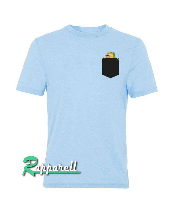 Caveman Spongbob-Pocket Style Tshirt