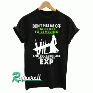 Dont Piss Me Off Im Close to Leveling Tshirt