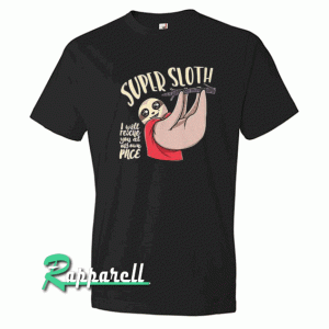 Funny Sloth Super Hero Perfect Tshirt