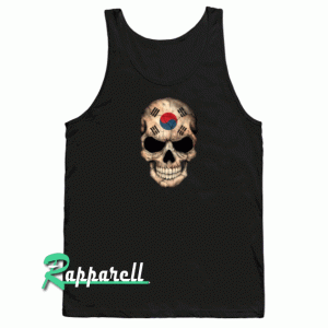 South Korean Flag Skull Tank top