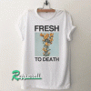 Flowery Fresh to Death white graphic Tshirt