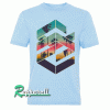 Geometric Sunset Beach Tshirt