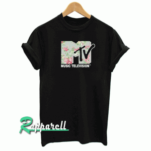 MTV music television floral Tshirt