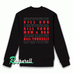 Marilyn Manson KILL GOD Sweatshirt