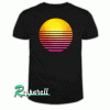 Retro Eighties symbol Sun Totally rad Tshirt
