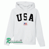USA Flag Letter Black Unisex Hoodie