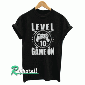 Level 10 Game On Youth Boys Gamer Tshirt