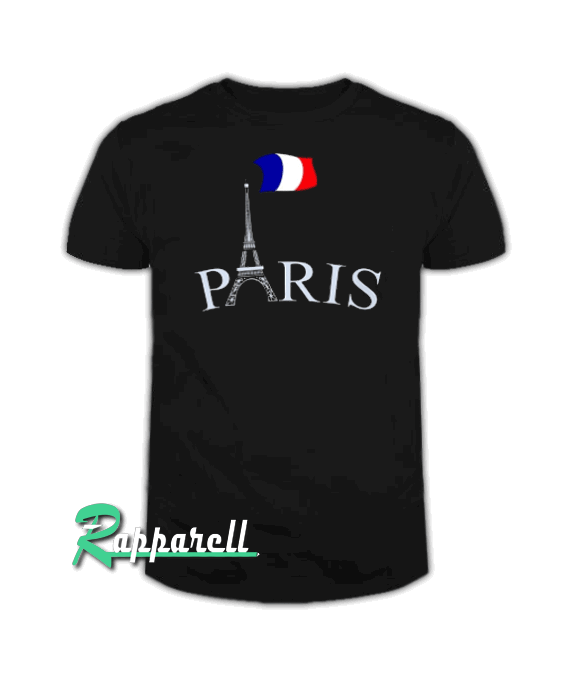Paris France Flag Tshirt
