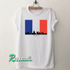 Paris France Skyline French Flag Tshirt