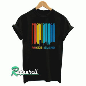 Providence Rhode Island Skyline Vintage Tshirt