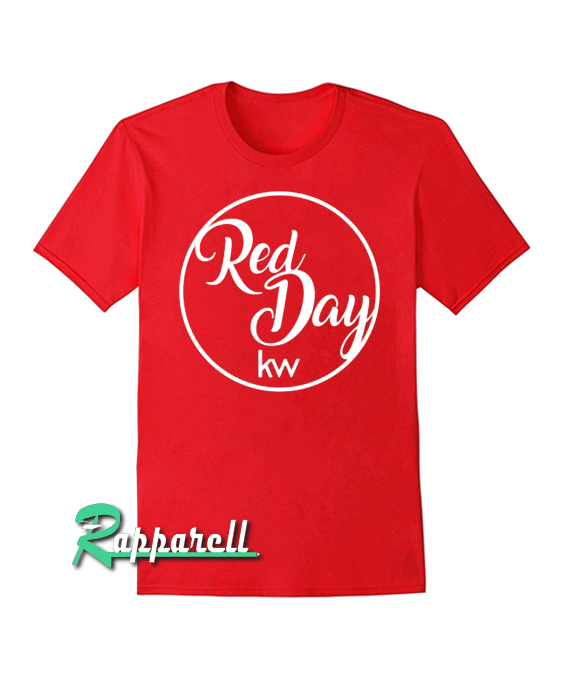 Red Day Cursive Tshirt