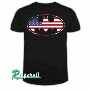 Batman-American Oval Flag Merchandise Tshirt