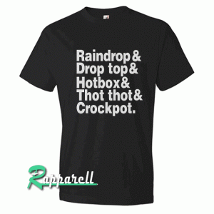 Culture Bad And Boujee Hip Hop Quavo Versace Takeoff Atlanta Raindrop Drop top thot Tshirt