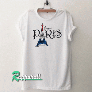 Paris (i Love Paris) Eiffel Tower French Flag Tshirt