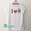 I Love Coffee White Tshirt