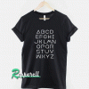 Alphabet-ABC Letters Tshirt