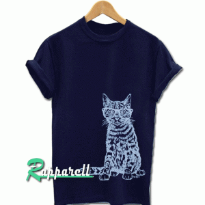 Graphical Hipster Tees-Mens Cat Tshirt