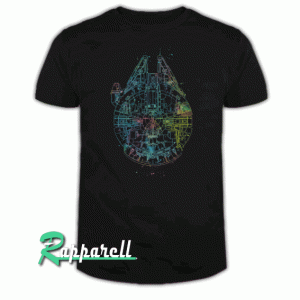 Millenium Falcon Painted Schematic Tshirt