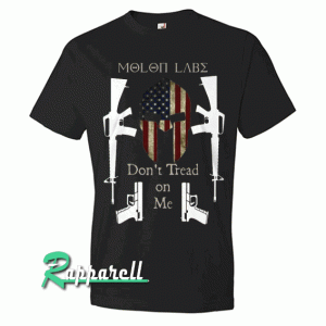 Molon Labe Don't Tread On Me Black Tshirt
