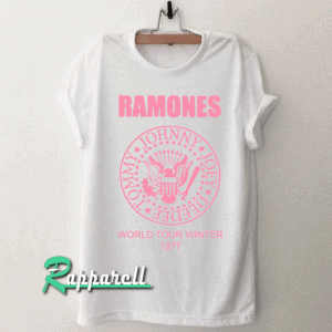 Ramones World Tour Winter 1977 Tshirt