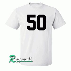50th Birthday Gift For 50 Year Old Jersey Number 50 Tshirt