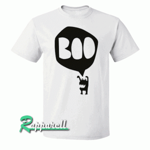BOO Monster-Black on White Tshirt