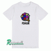 Fiaur and colorful flower Tshirt