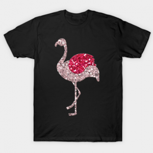 Glitter flamingo Tshirt