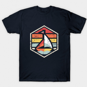 Retro Badge Sailboat Tshirt