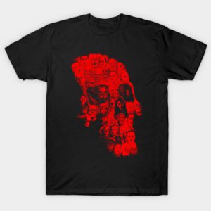 Horror Skull (red version) Tshirt