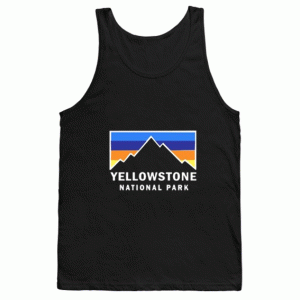 Yellowstone-National Park Retro Mountain Colors Tank top