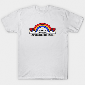 Cash Only White Tshirt