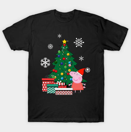 Peppa Pig Around The Christmas Tshirt