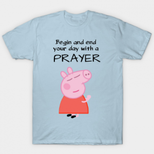 Peppa pig praying Tshirt