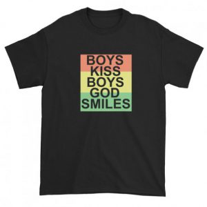 Boys Kiss Boys God Smiles Short sleeve Tshirt