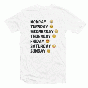 Emoji Days Of The Week Tshirt