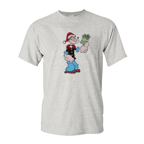 Popeye Christmas Hat Tshirt