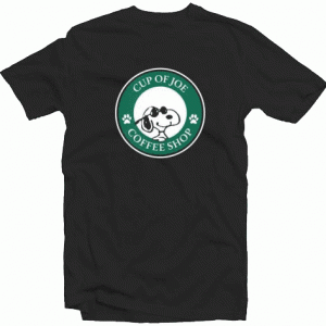 Snoopy Cup Of Joe Unisex Adult Tshirt