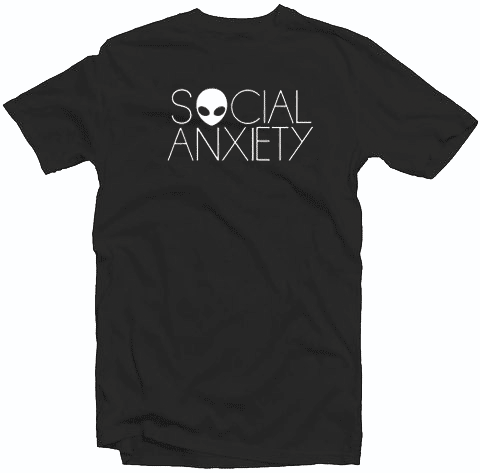 Social Anxiety Alien Tshirt
